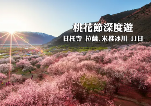 桃花節深度遊~日托寺 拉薩.米推冰川11日